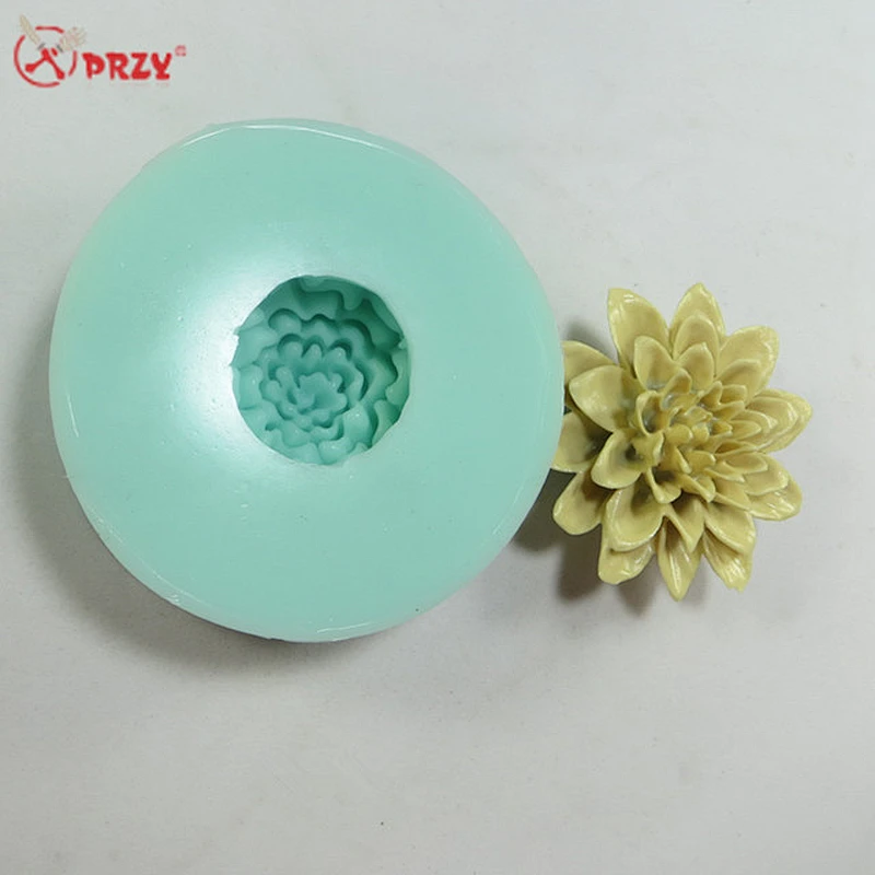Lotus Fondant soap mold HC0007decorative Cake mould Silicone fondant flower Candle molds
