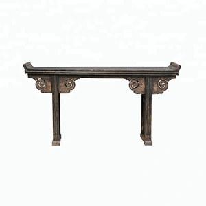 oriental chinese antique rustic distressed table living room furniture