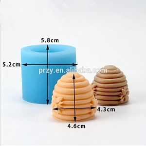 S6037 Hives bees DIY silicone soap mold