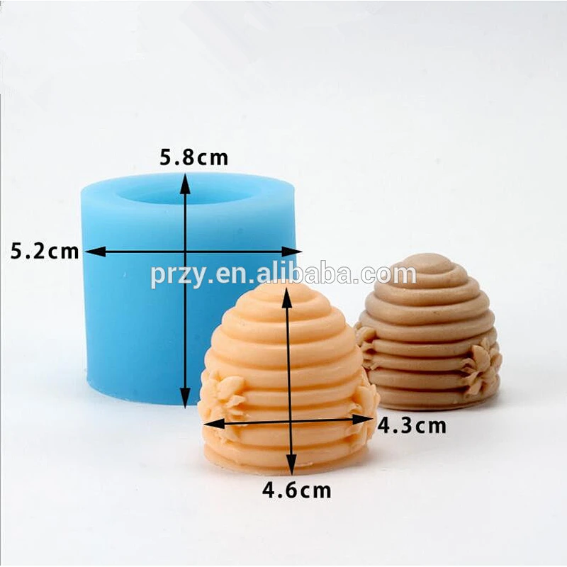 S6037 Hives bees DIY silicone soap mold