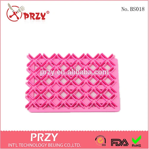 BS018 PRZY Decorative plastic fondant embossing mold