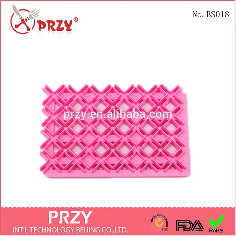 BS018 PRZY Decorative plastic fondant embossing mold