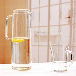 1200ml Customized Logo Glass Water Pot Wholesale OEM ODM Glass Tea Pot High Borosilicate Glass Bottle