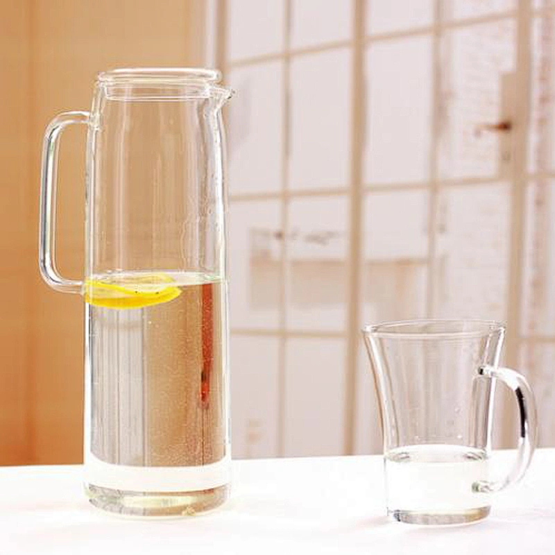 1200ml Customized Logo Glass Water Pot Wholesale OEM ODM Glass Tea Pot High Borosilicate Glass Bottle