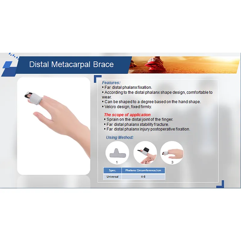 Distal Metacarpal first index fore finger Brace