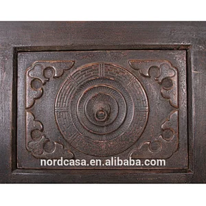 Chinese Antique style sideboard cabinet distressed finish solid recycle wood furniture