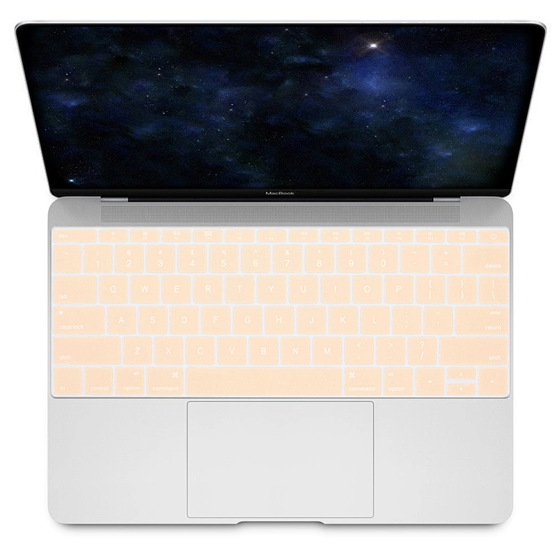 keyboard cover light Cream Silicone Keyboard Cover Silicone Skin For Mac Pro 13 without touch bar A1708