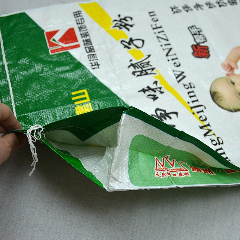 20kg pp woven putty powder packing bag with printing