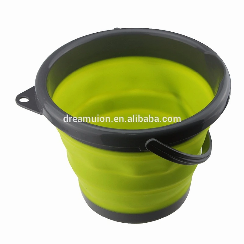 Foldable Folding Retractable Collapsible Silicone Water Bucket 5L,10L Fishing Tackle