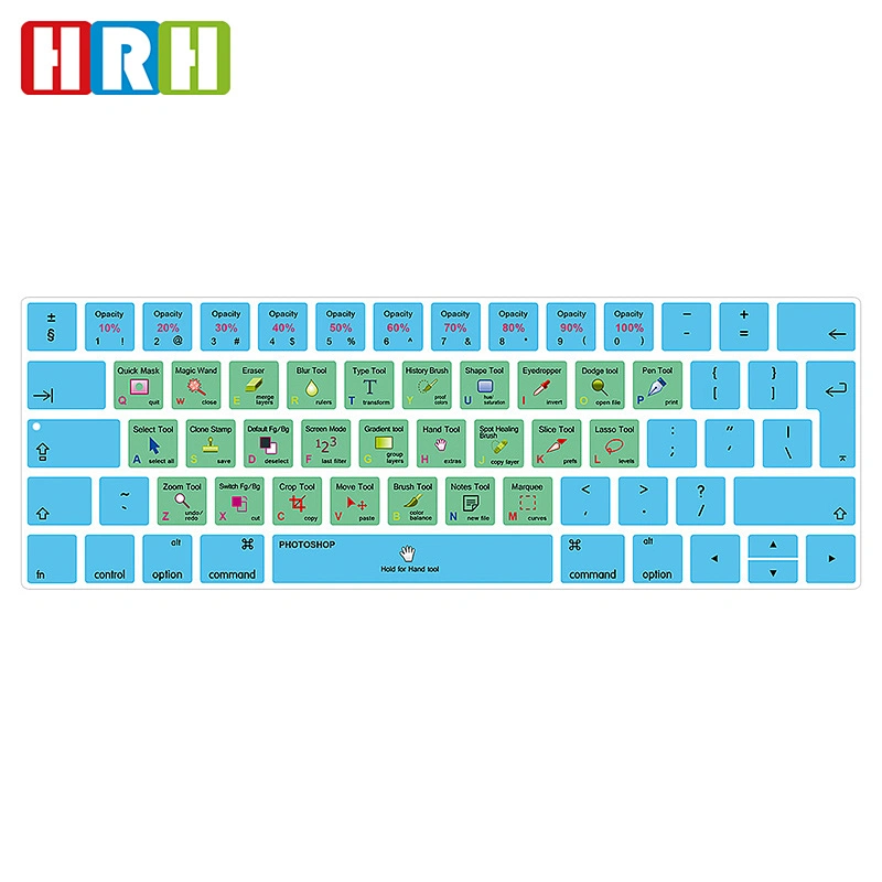 High Quality Multifunction Colorful TPU Keyboard Protector For Macbook Pro 15 Touch Bar For Ado be Keyboard Cover