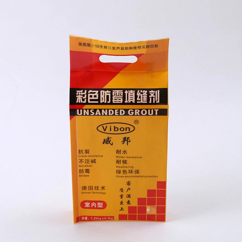 Color printing plastic PE bag for seaming agent packaging