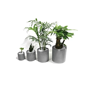 S9197 Cylinder Silicone Pot Mold Garden Planter pot mold silicone molds for casting with cement