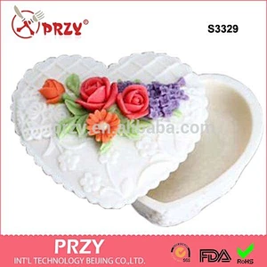 3d heart shape silicone handmade soap mold DIY silicone molds