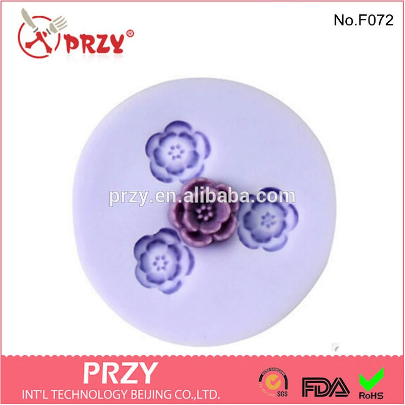 resin flower silicone fondant mold , cake decorating silicone fondant mold