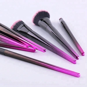 7pcs Diamond Makeup Brushes Sets Private Label Powder Foundation Eyeshadow Concealer Eyeliner Lip Cosmetics Beauty Tools
