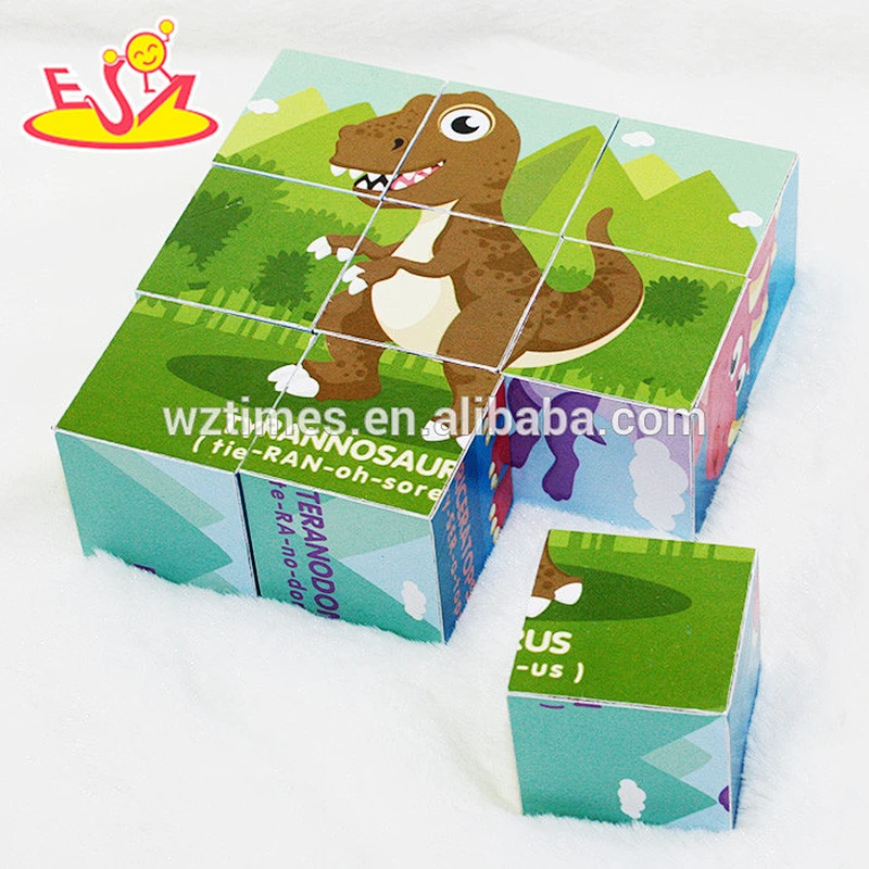 شعار المطبوعة خشبية اللغز / الذكاء التدريب 3D لغز لعبة للأطفال W14F046