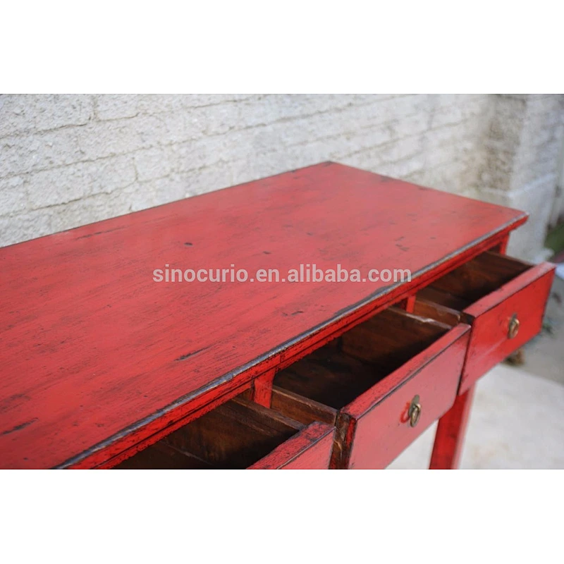 Chinese antique drawers study desk office desk