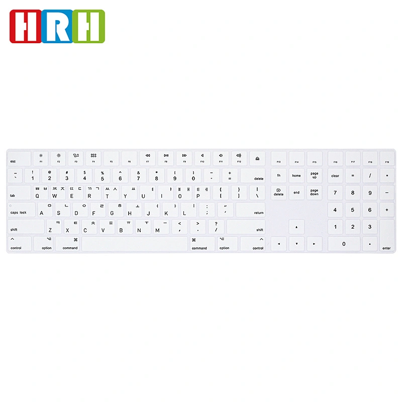 Silicone Korean Language Keyboard Skins laptop keyboard cover for Magic Keyboard with Numeric Keypad A1843 MQ052LL