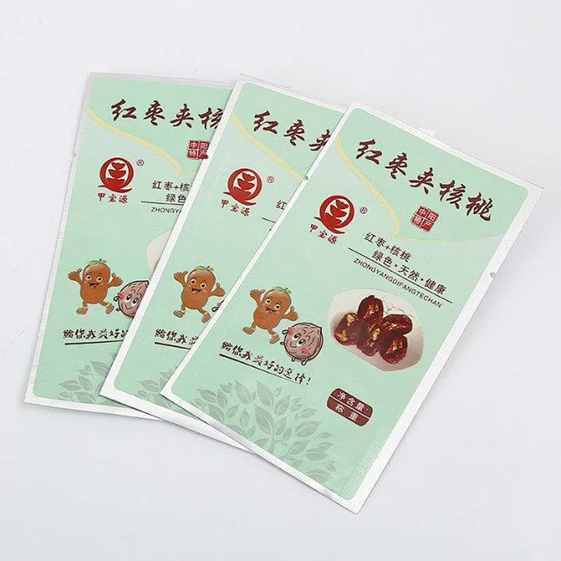 Customize various PE self-sealing bags for plaster, red dates, walnut packaging