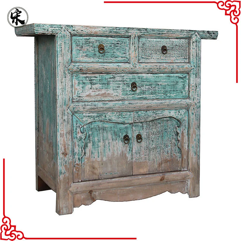 chinese antique reproduction & rustic wood distressed furniture for stores