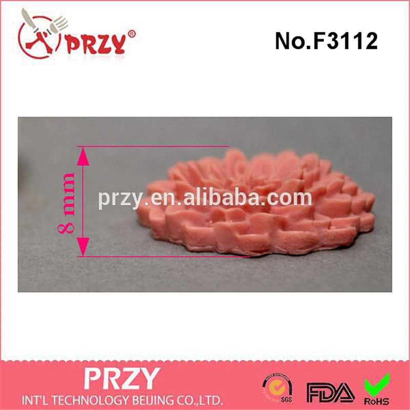 F3112 PRZY Flower Dahlia - Silicone mold, sugarcraft resin fimo polymer clay mould