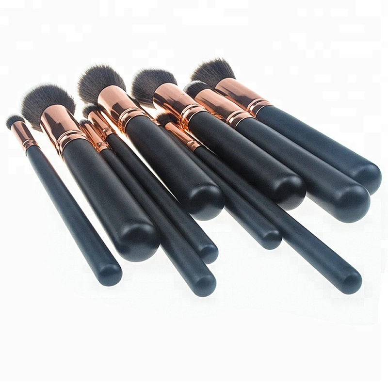 10pcs cosmetics makeup sets brushes sets for girls Synthetic Hair Wholesale  Private Label Rose Gold makeup set Tools