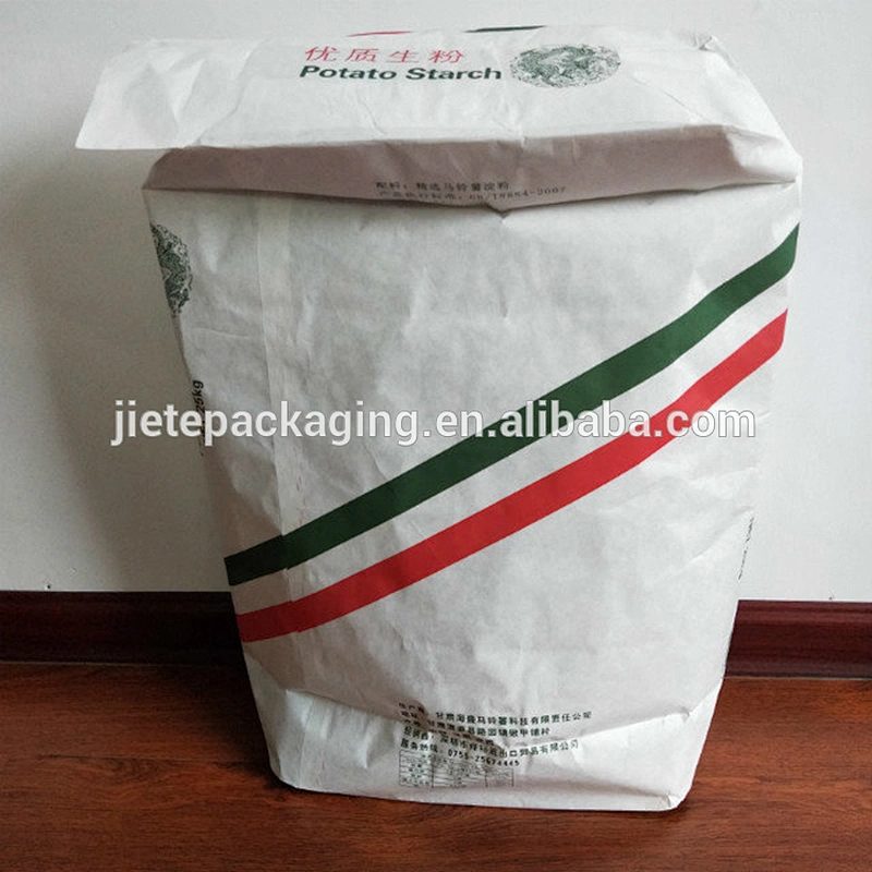 Kraft paper bag double layer for packing 1kg 2kg 25kg flour