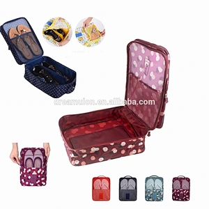 Travel Shoes Box Pouch Storage Waterproof Portable Organizer Bag with Printed design Brand New