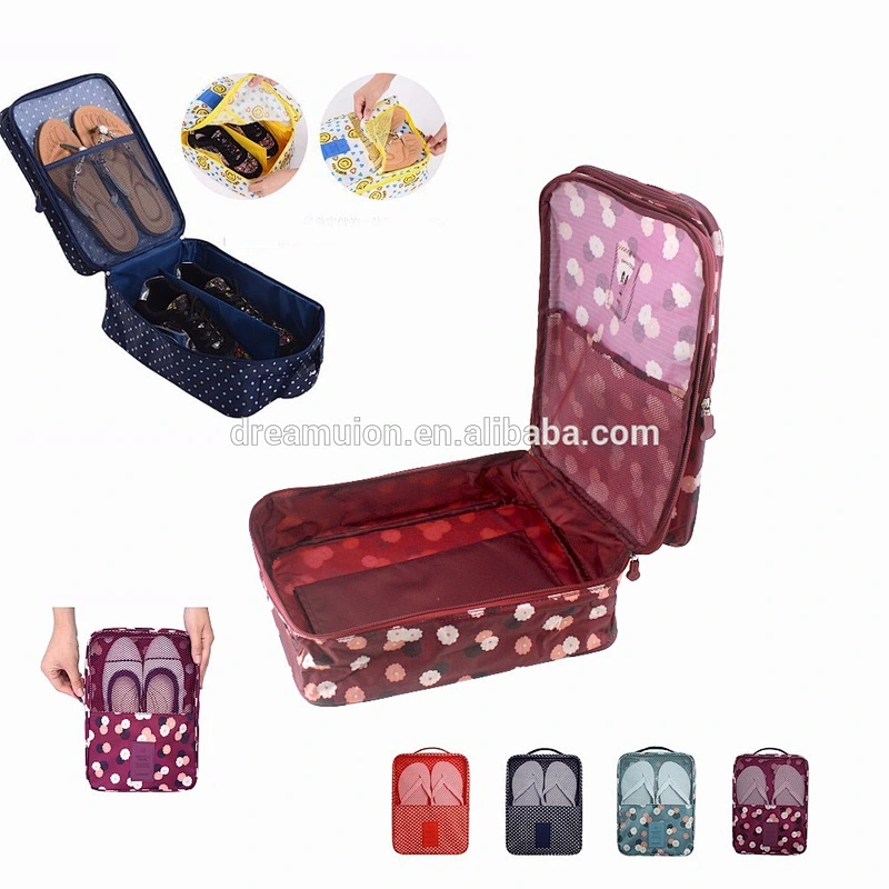 Travel Shoes Box Pouch Storage Waterproof Portable Organizer Bag with Printed design Brand New