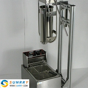 5L Automatic Mini Churros Filling Machine For Sale Made Of Stainless Steel With 6L Electric Fryer (SUNRRY SY-CH5D)