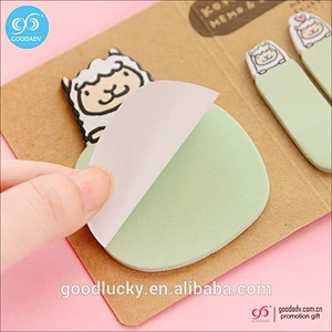 magnet custom shaped sticky notepad memo pad