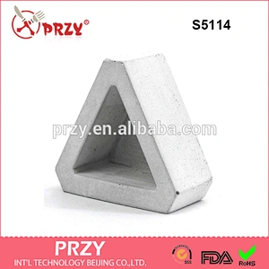 S5114 silicone molds Triangle combination of miniature flower machine multi - meat cement 3d pot personalized creative mold
