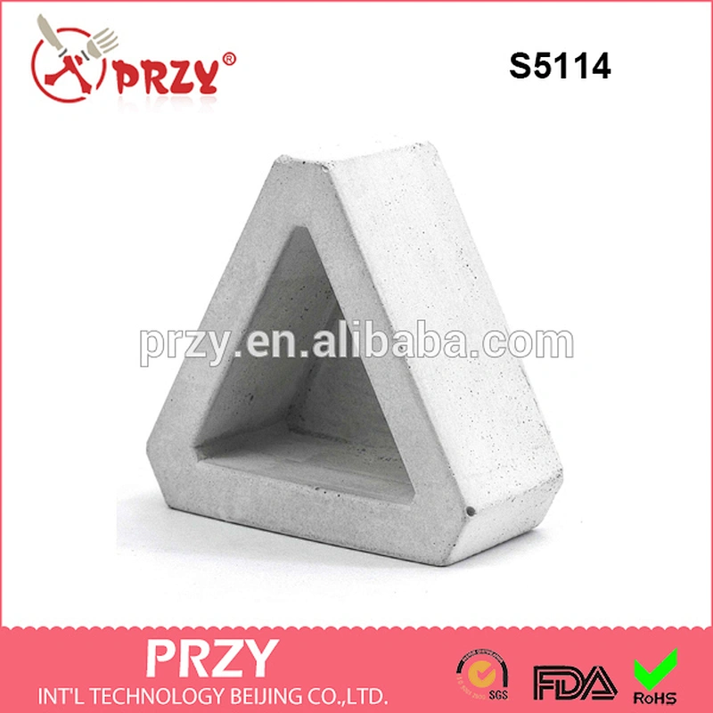 S5114 silicone molds Triangle combination of miniature flower machine multi - meat cement 3d pot personalized creative mold