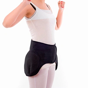 Orthopedic reinforced hip joint support protector or hip brace for pain therapy