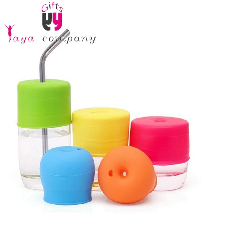 Easy carry Eco-friendly Silicone cup lids for kids adults