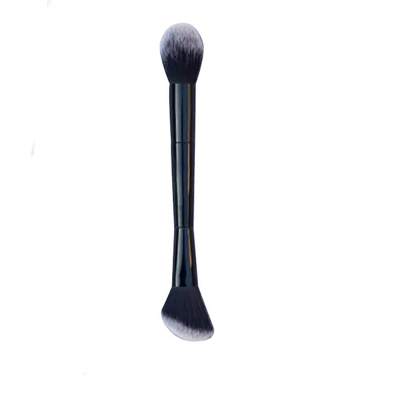 OEM cosmetic tools custom logo makeup brush dual head powder blush brush