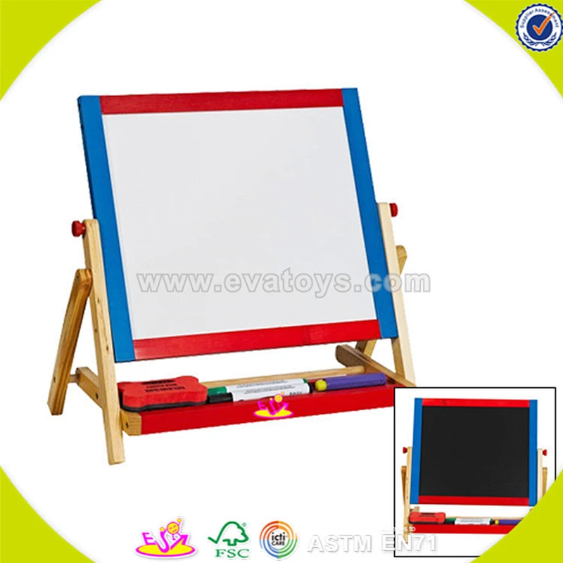 Wholesale useful wooden easel board top quality baby wooden easel board educational baby wooden easel board W12B012