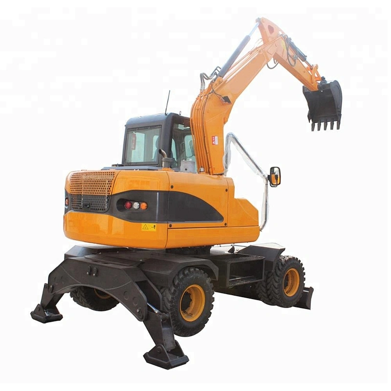 High quality 8ton wheel type excavator with best price for hot sale