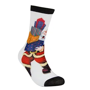 High Technique Printing Crew Sock Christmas Style Women Fashion Sock