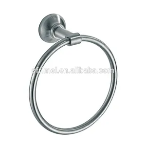 Round hook shelf holder wall-Mounted stainless steel towel ring for bathroom
