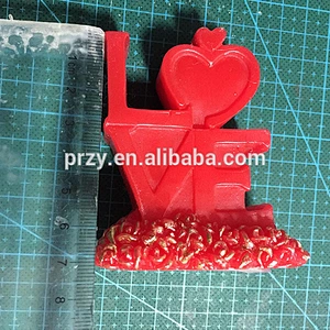 S3006 new design tasty top cake silicone mold Love shape cake mold