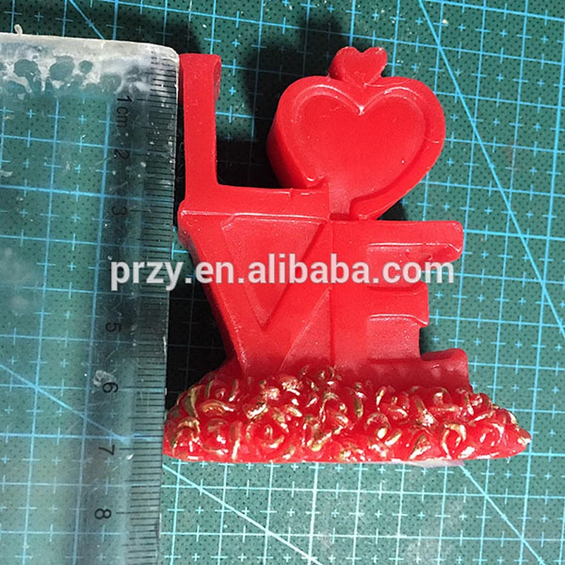 S3006 new design tasty top cake silicone mold Love shape cake mold