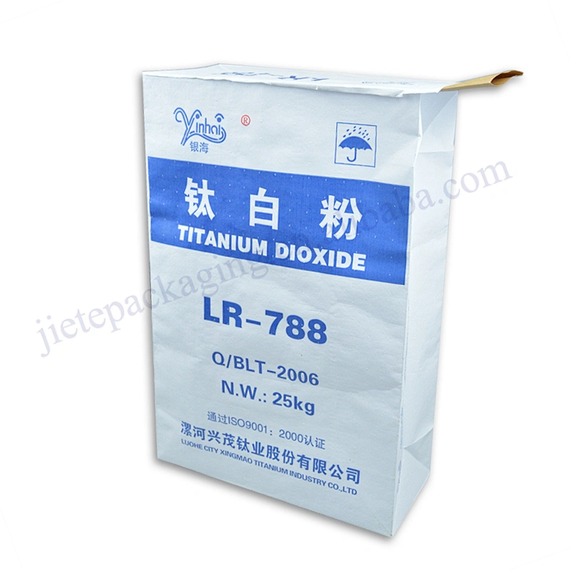 25kg moisture proof multilayer kraft paper titanium white powder bag