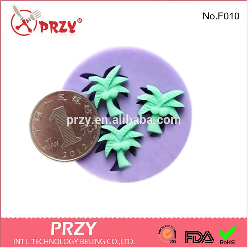 F010 PRZY High Quality Coconut Silicone Molds for Fondant Cake