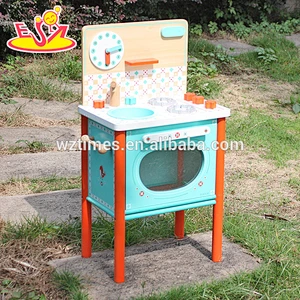 Cocina de juego de madera al por mayor para niños Mejor diseño Cocina de juego de madera para niños Nueva cocina de juego de madera para niños W10C225
