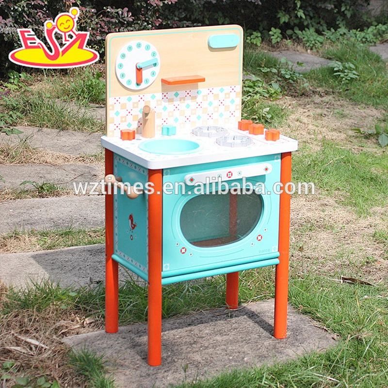 Cocina de juego de madera al por mayor para niños Mejor diseño Cocina de juego de madera para niños Nueva cocina de juego de madera para niños W10C225