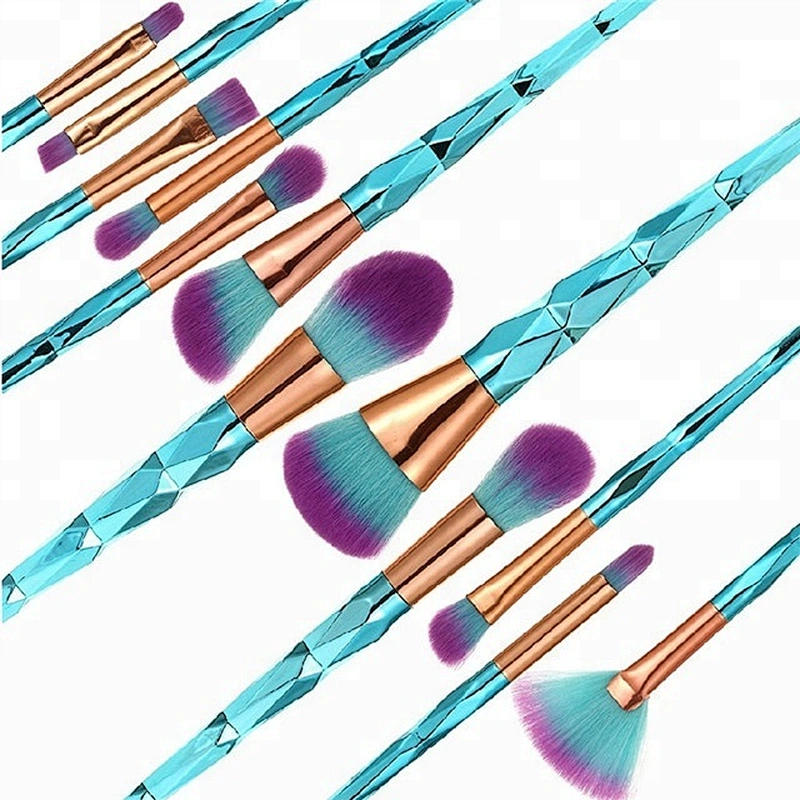Diamond 12pcs Synthetic Hair Foundation Cosmetic Makeup Brush Set