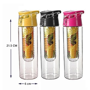 2018 New Design Fruit Infusion Bottle Sport Plastic Portable Bottle