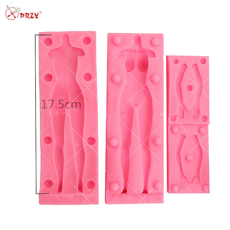 Fondant doll Body mold Female body silicone molds for Cake Decorations silicone Soap mould