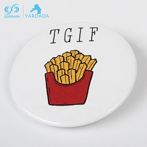 Metal Chips garment Decorative badge,custom tin badge